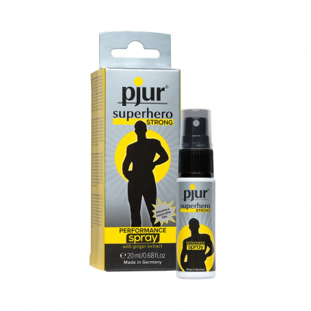 PJUR - SUPERHERO STRONG PERFORMANCE + DELAY SPRAY WITH GINGER EXTRACT FOR MEN 20ML