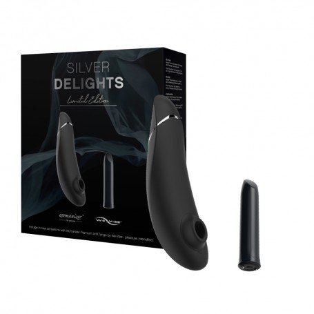 We Vibe & Womanizer - Silver Delights Collection Womanizer Premium + We-Vibe Tango
